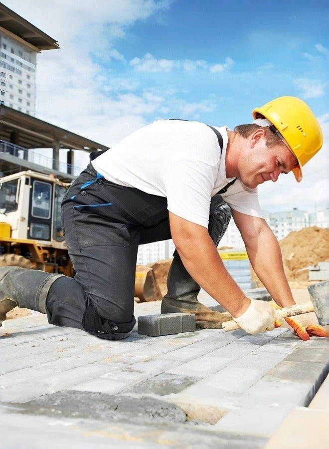 NIBEMINENT Professional Knee Pads for Work - Heavy Duty Foam Padding Gel Construction Knee Pads with Strong Double Straps – Comfortable Knee Protection for Indoor and Outdoor Use (Knee High) - Image 4